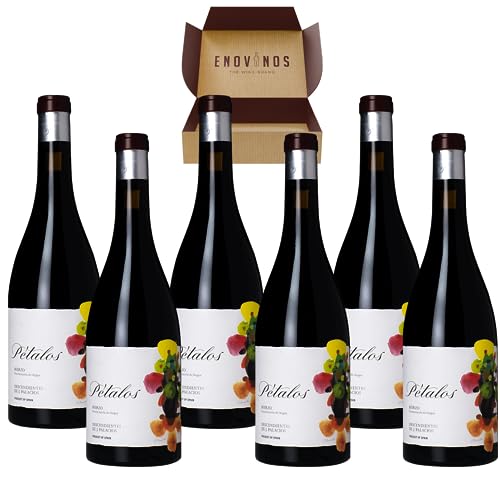 Vino Pétalos del Bierzo - x 6 Botellas Vino Tinto Bierzo x 75 cl - Mejor Selección ENOVINOS