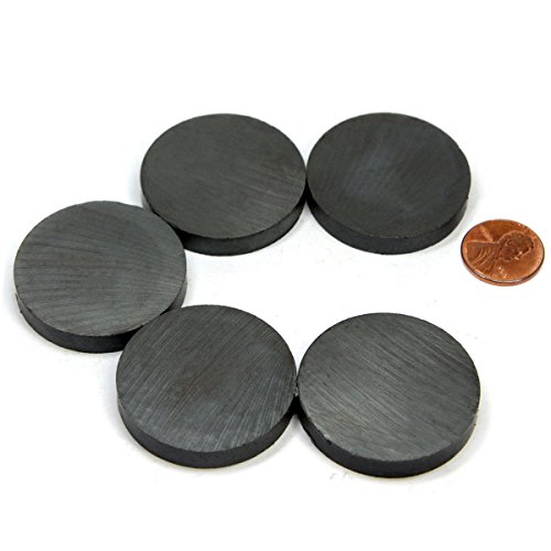 Cms Magnetics - (20-Pack Grade 8 Ceramic Discs 1.5 X 0.25") Ferrite Magnets Discs, Rods, Cylinders For Diy Projects, Home, Office, Fridge, Crafts #TOP4
