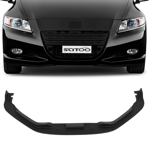 SCITOO Matte Black Front Bumper Lip JP Style3pcs Fits for 2011 2012 for Honda CR-Z PP Front Lip Spoiler