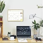 Golden Calendrier mensuel d'effacement wall-40x30cm Cadre en aluminium portable,Calendrier magnétique panneau blanc,Wall Planner à sec tableau pour bureau, cuisine, école, maison-GG-CA