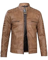 Camel - Astn Leather Jacket