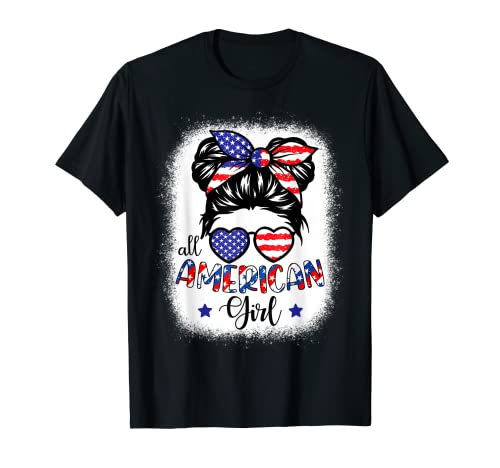 All American Girls 4th of July Bleached Shirts Daughter USA ...