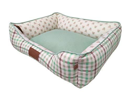 Cama Fábrica Pet para Cães, Pequeno, Verde, Urso
