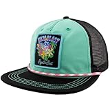 Mountain Dew Baja Blast Flower Patch Canvas Grandpa Hat Multicolor