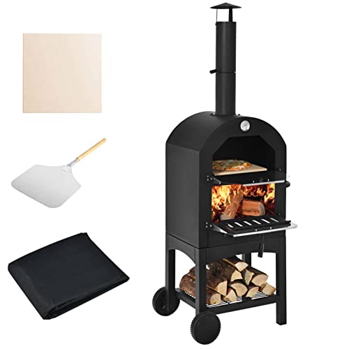TANGZON Outdoor Pizza Oven, Patio Pizza Grill