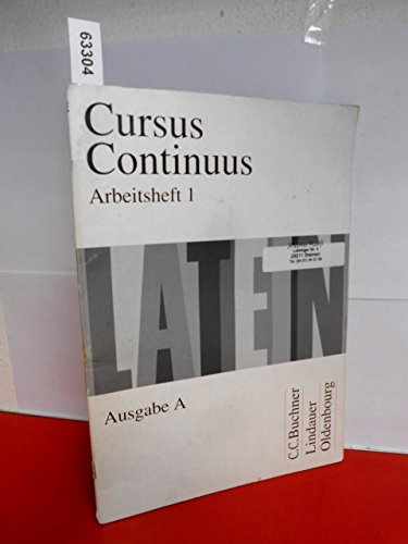 Gerhard Fink - GEBRAUCHT Cursus Continuus Ausgabe A Arbeitsheft Unterrichtswerk für Latein - Preis vom 02062023 050629 h
