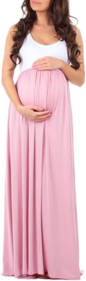 empire waist pregnancy dresses Natural Empire Waist Midi Maternity Dress L main image 1