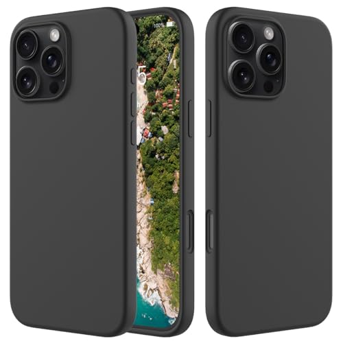 Coque iPhone 16E SE 2025 rigide silicone noir coque arrière
