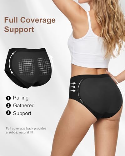 COMENOLE Womens Underwear Seamless High Waisted Women's Panties 6 Pack — view 4