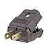Leviton 101-P 15 Amp, 125 Volt, NEMA 1-15P, 2P, 2W, Plug, Straight Blade, Residential Grade, Polarized, Non-Grounding, Brown
