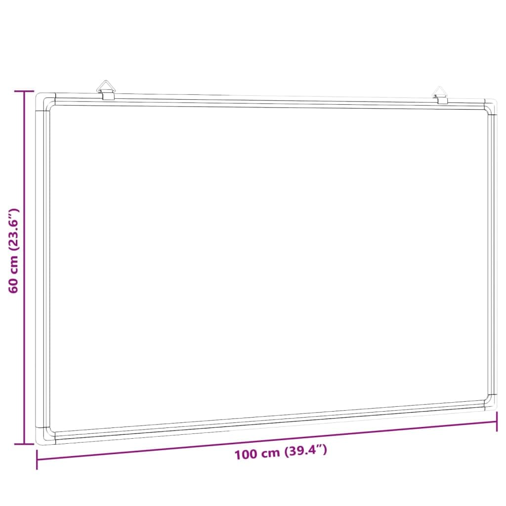 SKM Magnetisches Whiteboard 100x60x1,7 cm Aluminium,Bürobedarf,Präsentationsbedarf,Ausstellungstafeln,3.1 kg,4005350