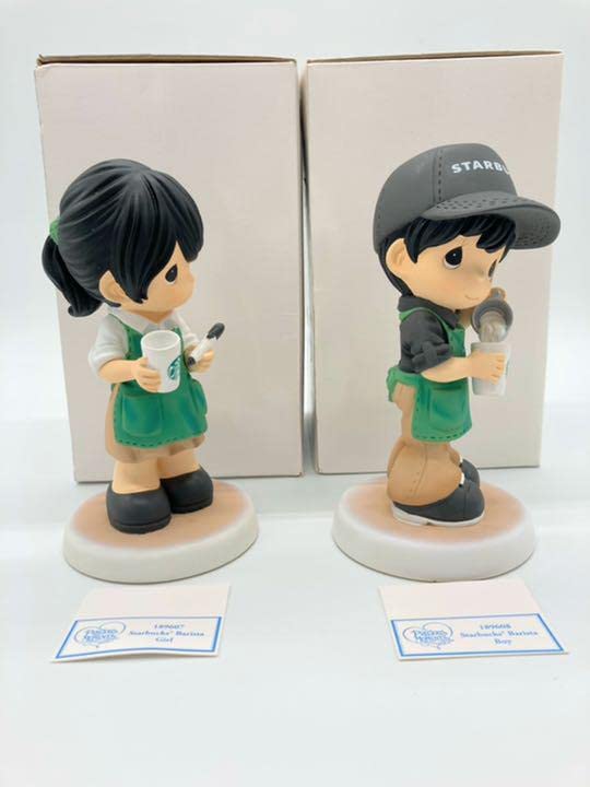 Amazon.co.jp: スタバ スターバックス フィギュア 男女ペア 置物