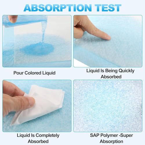Image of Extra Large Underpads 80x100 cm Anti-Slip Disposable Underpads - Highly Absorbent Leak-Proof Disposable Bed & Chair Protectors - Soft Adult Incontinence Under Pads- Pack of 20