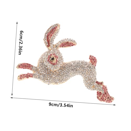 Broche bling lapin vintage accessoires de mode de caractère - 3