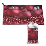 OIBNKCN Red Pearls. Toallas de microfibra ultra absorbentes para playa, cocina, deportes y viajes, ligeras, de secado rápido y portátiles