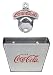 TableCraft Coca-Cola CC341361M Wall Mount Bottle Opener with Cap Catcher