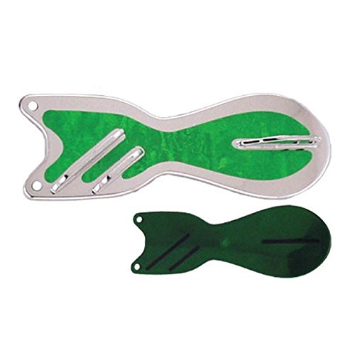 DREAMW Fishing: Dreamweaver Chrome Series Spin Doctor Flasher, Emerald