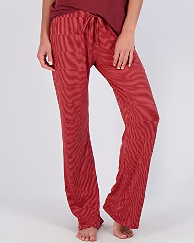 2 Pack: Women’s Pajama Sets Ladies Short Sleeve V-Neck Tops Pants Bottoms Bamboo Pijama Mujer Comfy Soft Pj Fashion Sleepwear Lightweight Fall Clothing Silky Sleep Lounge Night Wear,Set 1-Xl #TOP2