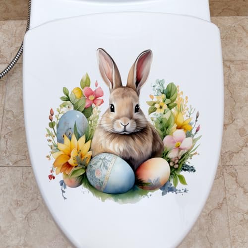 Vinilo adhesivo decorativo para baño con diseño de huevo de Pascua miniatura 3