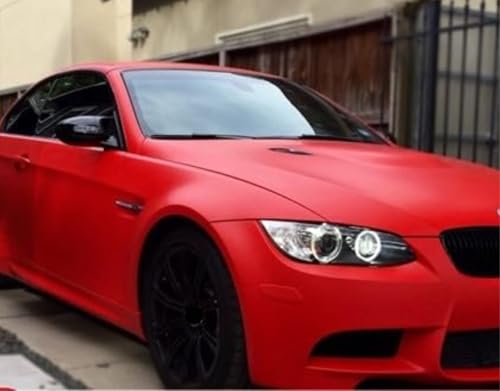 Image of CREON Vinyl Wrap for Car & Bike Self Adhesive Vinyl Wrap Sheet Sticker & Decal Roll Film Auto Car Vehical Air Release (2 feet x 6 feet, Red Matte Wrap)