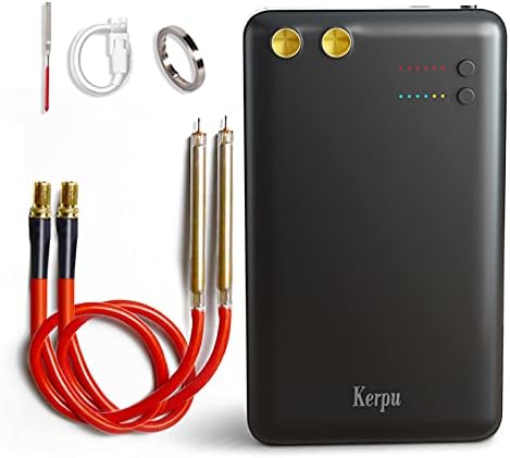 Spot Welder, Kerpu Mini Spot Welder, Portable Spot Welder Machine, Spot Welding Equipment Energy Storage 5000mAh for DIY 18650 Battery, Portable Battery Welder with Type-C port (Black-5000)