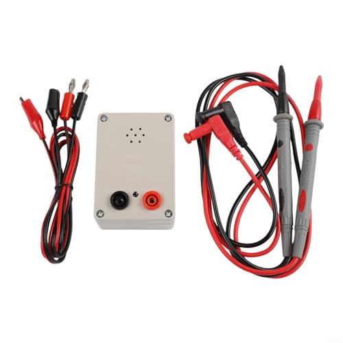 9V Buzzer Tester, Wire Continuity Detector with Sound Prompt for Cable Connection/PCB Electrical Circuit Detector, Battery Powered Continuity Meter(Continuity Tester with Pen & Clip Wire)