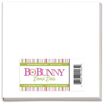 Unknown Binding Bo Bunny 6 Inch by 6 Inch Book Boards, White Book