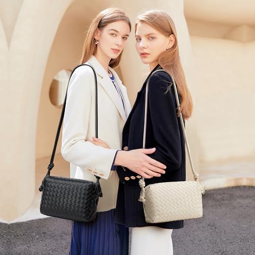 Woven Crossbody Bags for Women: Vegan Leather Handbag - Handwoven Small Purse - Trendy Shoulder Bag2