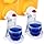LEVOSHUA Laundry Detergent Cup Holder, Fabric Softener Drip Catcher, Firmly Holds on Bottle Spouts, Keeps Washer Dryer and Fl