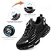 Imagen de Zapatos de Seguridad para Hombre Mujer Zapatillas Ligeros Calzado Trabajo Comodo Antideslizante con Puntera de Acero Black 43 EU