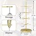 lukar 2Pcs Cocktail Tree Stand,Gold Champagne Tower Stand for Drinks Holder,4 Tier Champagne Flute Holder,16-Holders Martini Tree Stand for Wedding,Birthday Party & Celebration
