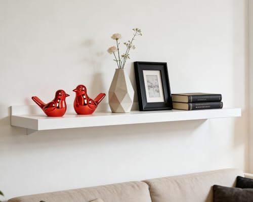 Red Bird Statue Pair, 2-Pack 3 inch Shiny Accent Small Knick Knacks for Home Office Shelf Desk Coffee Table Decoration - Image 3