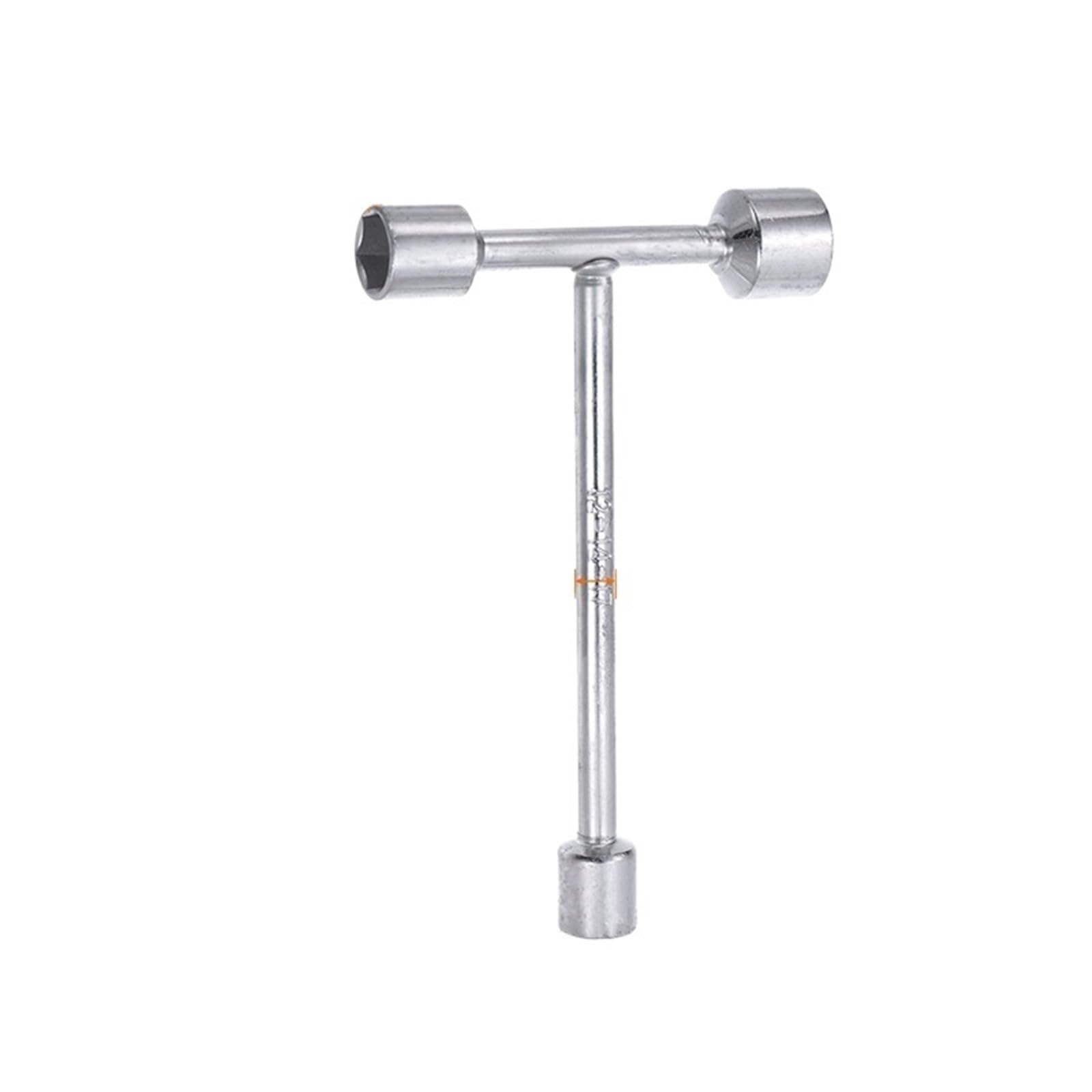 Llave En T Sock 8 9 10 12 14 17 19 mm Llave de tubo con mango en T tres vías Herramienta reparación ciclismo(12mm 14mm 17mm,4pcs)