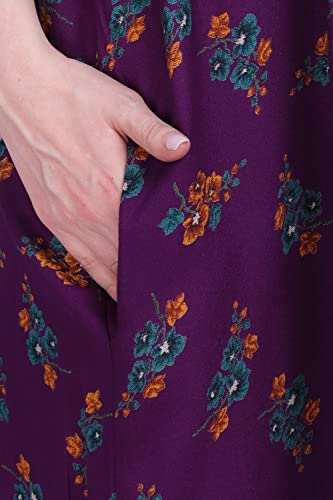 Image of Women's Alpine Mix Print Maxi Nightgown