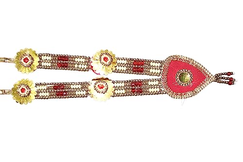 Image of Kaku Fancy Dresses Ram Jewellery for Kids | Lord Ram Costume Accessories with Dhanush for Kids | Raja Ram Fancy Dress Jewellery for Ramleela Play & Stage Shows