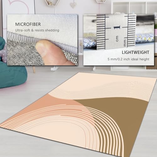 Tapis de salon lavable en machine 90x150cm doux et résistant