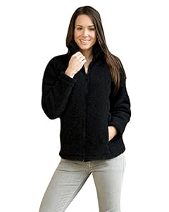 Veste en plaire Angel nature - Pour dames - 100 % pure laine - - Noir - 40