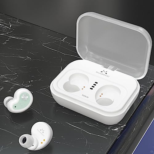 Image of SoundMAGIC TWS30 True Wireless Earbuds, Mic, HiFi Sound, 30H Battery, White | Clear ENC calls, Sports-ready waterproofing, Comfortable it, Balanced full-spectrum acoustics, Compatible with iOS & Android