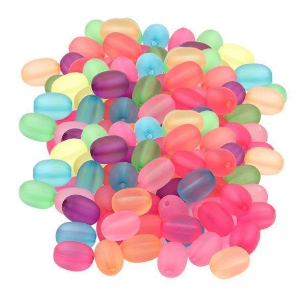 SNAPPSY 6x100pcs Oval Beads Jewelry Making Bracelet DIY Loose Bead Charms Supplies-picture-30