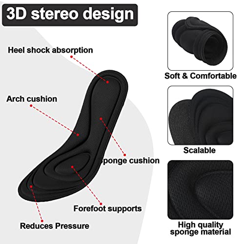 8 Pares Plantillas de Zapato 3D, Talla 6-11 miniatura 5