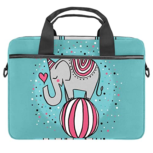 Sacoche à bandoulière pour ordinateur portable antichoc et imperméable motif éléphant
