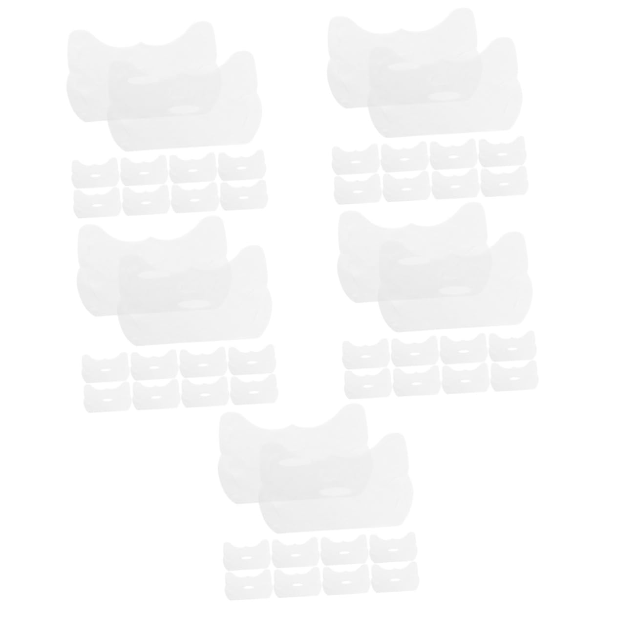 Angoily 50pezzi Maschere Facciali Pre-cut Per Della Maschere Elastiche Per Mezza Faccia Per Trattamenti Di Bellezza e Idratazione Profonda