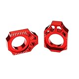 CNC-gefräst. SCAR Achsenblöcke Achsblöcke kompatibel mit KAWASAKI KX KXF KXX 125 250 450 03-22 - Rot