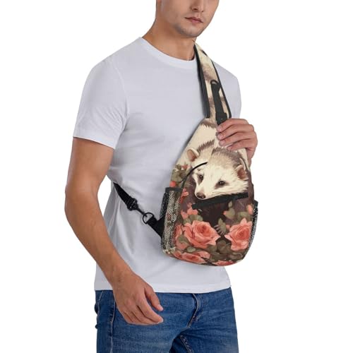 Mochila tipo bandolera negra para uso urbano miniatura 7