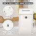 Metal Donation Box with Lock Ballot Box Drop Box with Lock Suggestion Box with Slot and Locks Metal Locks Boxs Comment Box Voting Box Key Drop Box for Home Office(White,10.24 x 5.71 x 2.95 Inch)