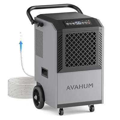 AVAHUM 160 Pints Commercial Dehumidifier with Pump for 1,200 sq. ft, Industrial Dehumidifier for Basements and Warehouses