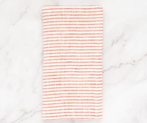 Servilletas de tela rojas de lino 18x18 en pack de 4 miniatura 5
