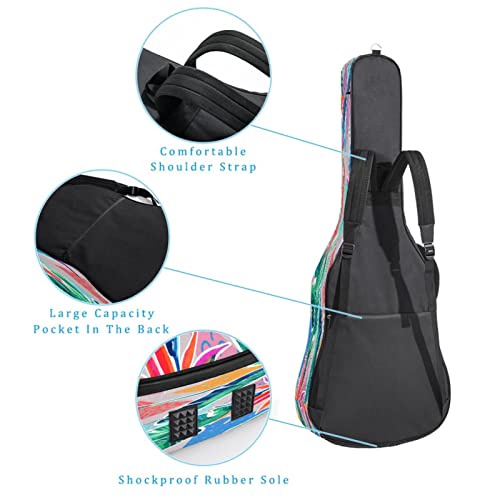 Housse Pour Guitare Acoustique Étanche Antichoc Avec Bandoulière Et Poignée Sacoche Guitare Housse Motifs Colorés… - Les Beatles, Paul McCartney, John Lennon, RIngo Starr, George Harrison Housse Pour Guitare Acoustique Étanche Antichoc Avec Bandoulière Et Poignée Sacoche Guitare Housse Motifs Colorés… – Image 4