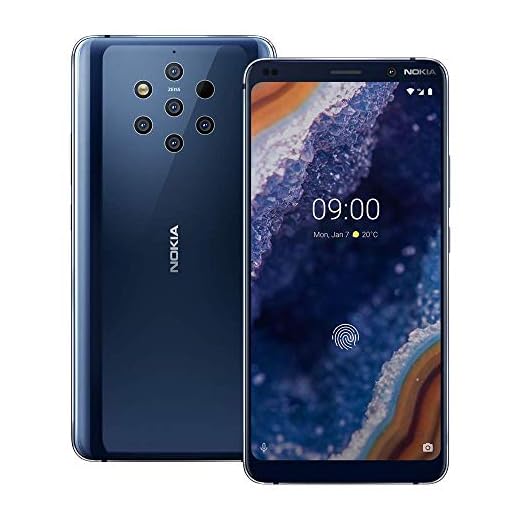 Nokia 9 Pureview 128GB GSM Unlocked Android Phone w/ 5X 12MP Cameras - Midnight Blue