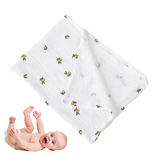 モスリンベビーブランケット - コットン幼児用夏用おくるみブランケット | 快適でレシーブブランケットおくるみラップ、男の子と子供用のバスタオル